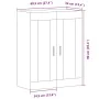 Armario de pared madera de ingeniería envejecida 69,5x34x90 cm de , Aparadores - Ref: Foro24-857330, Precio: 81,65 €, Descuen...
