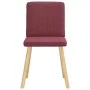 Sillas de comedor 2 unidades tela rojo tinto de , Sillas de comedor - Ref: Foro24-4101200, Precio: 101,95 €, Descuento: %