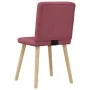 Sillas de comedor 2 unidades tela rojo tinto de , Sillas de comedor - Ref: Foro24-4101200, Precio: 101,95 €, Descuento: %