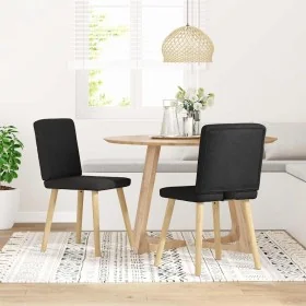 Sillas de comedor 2 unidades tela negro von , Essstühle - Ref: Foro24-4101199, Preis: 101,95 €, Rabatt: %
