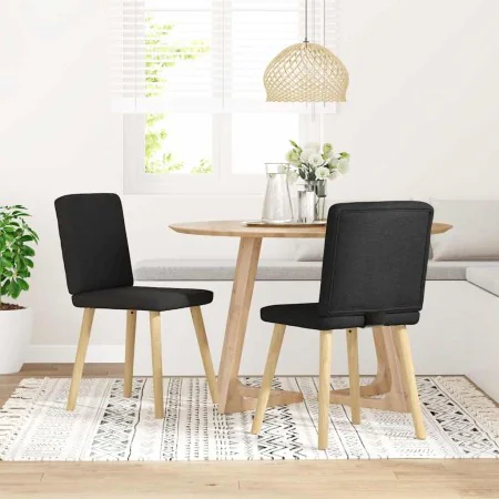 Sillas de comedor 2 unidades tela negro von , Essstühle - Ref: Foro24-4101199, Preis: 101,95 €, Rabatt: %