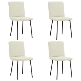Sillas de comedor 4 unidades terciopelo crema von , Essstühle - Ref: Foro24-3315295, Preis: 164,38 €, Rabatt: %