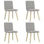 Sillas de comedor 4 uds tela gris nube de , Sillas de comedor - Ref: Foro24-3315283, Precio: 198,39 €, Descuento: %