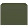 Jardinera acero verde oliva 40x40x30 cm von , Töpfe und Pflanzgefäße - Ref: Foro24-860797, Preis: 43,16 €, Rabatt: %