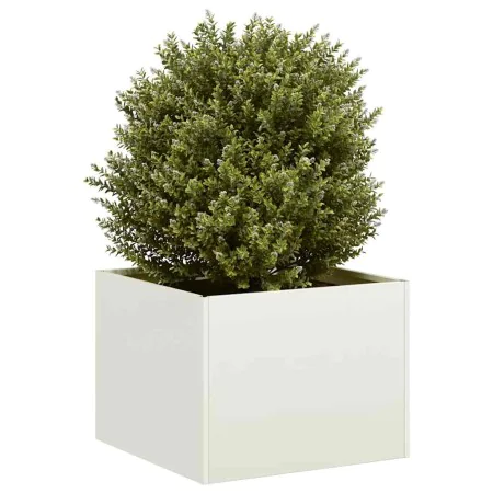 Jardinera acero blanco 40x40x30 cm von , Töpfe und Pflanzgefäße - Ref: Foro24-860795, Preis: 49,13 €, Rabatt: %