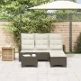 Set de sofás de jardín en forma de L con cojines 3 pzas marrón by , Garden sets - Ref: Foro24-3328639, Price: 508,12 €, Disco...
