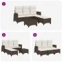 Set de sofás de jardín en forma de L con cojines 3 pzas marrón by , Garden sets - Ref: Foro24-3328639, Price: 508,12 €, Disco...