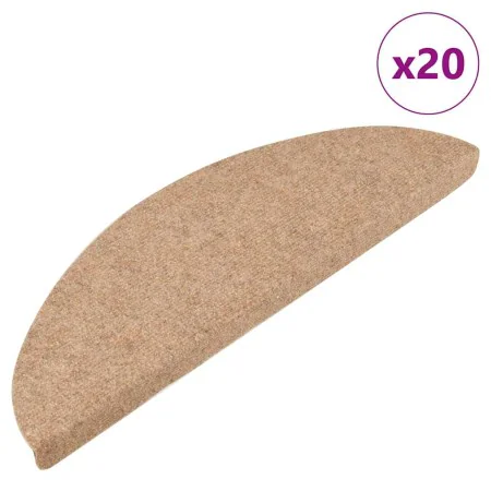 Alfombrilla autoadhesiva escalera 20 uds beige 65x22,5x3,5 cm by , Stair mats - Ref: Foro24-3365896, Price: 49,89 €, Discount: %