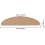 Alfombrilla autoadhesiva escalera 20 uds beige 65x22,5x3,5 cm by , Stair mats - Ref: Foro24-3365896, Price: 49,89 €, Discount: %