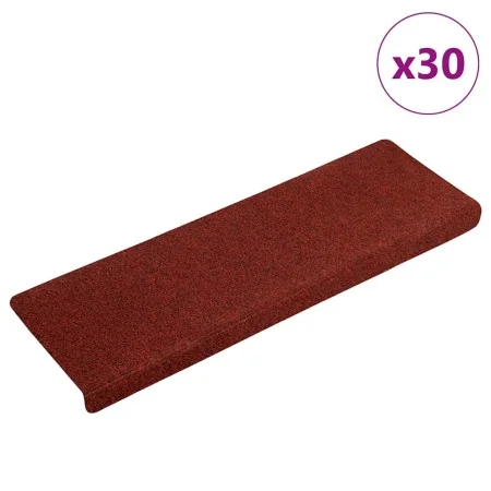 Alfombrilla autoadhesiva escalera 30 uds rojo 65x21x4 cm de , Alfombrillas para escalones - Ref: Foro24-3365695, Precio: 76,2...