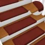 Alfombrilla autoadhesiva escalera 30 uds rojo 65x21x4 cm de , Alfombrillas para escalones - Ref: Foro24-3365695, Precio: 76,2...