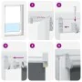 Estor Enrollable Opaco Blanco 140x210 cm Tela Ancho 136,6 cm by , Blinds and blinds - Ref: Foro24-4011968, Price: 31,64 €, Di...