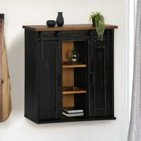 Armario colgante HALDEN 2 puerta correderas 75x22,5x70 cm negro von , Küchenschränke - Ref: Foro24-4018444, Preis: 131,38 €, ...
