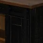 Armario colgante HALDEN 2 puerta correderas 75x22,5x70 cm negro by , Kitchen cabinets - Ref: Foro24-4018444, Price: 131,38 €,...