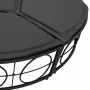 Tumbona cama de jardín con capota y cojines ratán PE negro by , Outdoor beds - Ref: Foro24-4108234, Price: 350,42 €, Discount: %