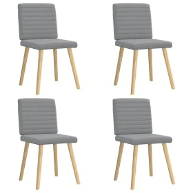 Sillas de comedor 4 unidades tela gris claro by , dining chairs - Ref: Foro24-3315274, Price: 198,40 €, Discount: %