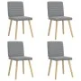 Sillas de comedor 4 unidades tela gris claro de , Sillas de comedor - Ref: Foro24-3315274, Precio: 198,39 €, Descuento: %