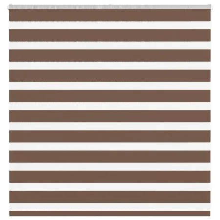 Estor cebra marrón 140x100 cm tejido ancho 135,9 cm poliéster by , Blinds and blinds - Ref: Foro24-4014321, Price: 29,45 €, D...