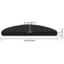 Alfombrilla autoadhesiva escalera 20 uds negro 56x17x3 cm de , Alfombrillas para escalones - Ref: Foro24-3365669, Precio: 48,...