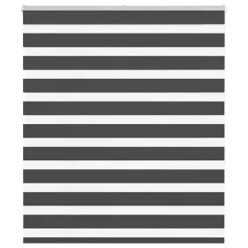 Estor cebra negro 120x150 cm tejido ancho 115,9 cm poliéster by , Blinds and blinds - Ref: Foro24-4014239, Price: 27,54 €, Di...