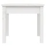 Massivholz Gartenbank Kiefer Weiß 50x44x45 cm von vidaXL, Gartenbänke - Ref: Foro24-823991, Preis: 48,00 €, Rabatt: %