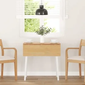Mesa de comedor de madera maciza de caucho blanco von , Küchen- und Esstische - Ref: Foro24-4102532, Preis: 129,25 €, Rabatt: %