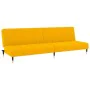 Sofá cama de 2 plazas terciopelo amarillo by , Sofas - Ref: Foro24-375881, Price: 249,14 €, Discount: %