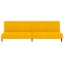 Sofá cama de 2 plazas terciopelo amarillo by , Sofas - Ref: Foro24-375881, Price: 249,14 €, Discount: %