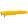 Sofá cama de 2 plazas terciopelo amarillo by , Sofas - Ref: Foro24-375881, Price: 249,14 €, Discount: %