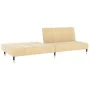 Sofá cama de 2 plazas terciopelo color crema by , Sofas - Ref: Foro24-375883, Price: 251,09 €, Discount: %