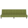 Sofá cama de 2 plazas terciopelo verde claro by , Sofas - Ref: Foro24-375766, Price: 243,90 €, Discount: %