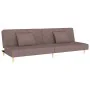 Sofá cama de 2 plazas con dos almohadas tela gris taupe by , Sofas - Ref: Foro24-375897, Price: 241,19 €, Discount: %