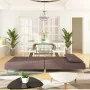 Sofá cama de 2 plazas con dos almohadas tela gris taupe by , Sofas - Ref: Foro24-375897, Price: 241,19 €, Discount: %