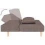Sofá cama de 2 plazas con dos almohadas tela gris taupe by , Sofas - Ref: Foro24-375897, Price: 241,19 €, Discount: %