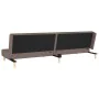 Sofá cama de 2 plazas con dos almohadas tela gris taupe by , Sofas - Ref: Foro24-375897, Price: 241,19 €, Discount: %