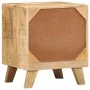 Mesita de noche de madera maciza de mango rugosa 40x32x46 cm von , Nachttische - Ref: Foro24-4104511, Preis: 121,91 €, Rabatt: %