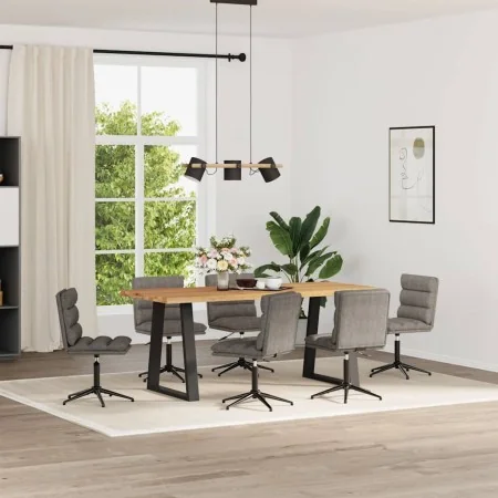 Sillas de comedor 6 unidades cuero sintético gris de , Sillas de comedor - Ref: Foro24-3315710, Precio: 369,13 €, Descuento: %