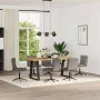 Sillas de comedor 6 unidades cuero sintético gris de , Sillas de comedor - Ref: Foro24-3315710, Precio: 369,13 €, Descuento: %