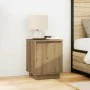 Mesitas de noche con luces LED 2 uds roble artisan 38x34x50 cm by , Nightstands - Ref: Foro24-861282, Price: 82,61 €, Discoun...
