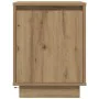 Mesitas de noche con luces LED 2 uds roble artisan 38x34x50 cm by , Nightstands - Ref: Foro24-861282, Price: 82,61 €, Discoun...