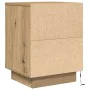Mesitas de noche con luces LED 2 uds roble artisan 38x34x50 cm by , Nightstands - Ref: Foro24-861282, Price: 82,61 €, Discoun...