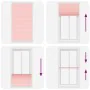Estor Plisado rosa 110x200 cm Tela Ancho 109,4 cm Poliéster de , Persianas y estores - Ref: Foro24-4015468, Precio: 24,19 €, ...