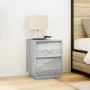 Mesillas de noche con luces LED 2 uds gris sonoma 38x34x50 cm de , Mesitas de noche - Ref: Foro24-861294, Precio: 101,20 €, D...