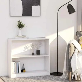 Estantería de madera contrachapada blanco 80x24x75 cm by , Bookcases and shelves - Ref: Foro24-800891, Price: 45,34 €, Discou...