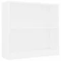Estantería de madera contrachapada blanco 80x24x75 cm de , Librerías y estanterías - Ref: Foro24-800891, Precio: 47,75 €, Des...