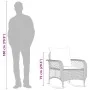 Silla mecedora de jardín con cojines ratán sintético negro by , Garden chairs - Ref: Foro24-4104193, Price: 115,83 €, Discoun...