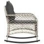Silla mecedora de jardín con cojines ratán sintético gris claro von , Gartenstühle - Ref: Foro24-4104198, Preis: 124,05 €, Ra...