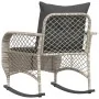 Silla mecedora de jardín con cojines ratán sintético gris claro von , Gartenstühle - Ref: Foro24-4104198, Preis: 124,05 €, Ra...