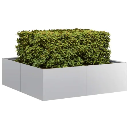 Jardinera 100x100x30 cm de acero galvanizado by , Pots and planters - Ref: Foro24-860813, Price: 64,46 €, Discount: %