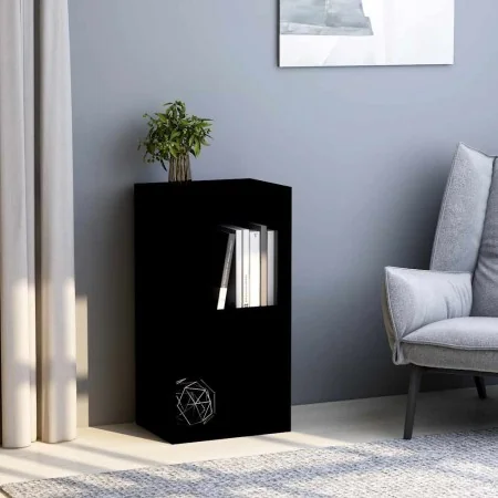 Estantería de 2 niveles madera contrachapada negro 40x30x76,5cm de , Librerías y estanterías - Ref: Foro24-800928, Precio: 41...